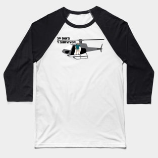 Jeff Probst Helicopter Cartoon Baseball T-Shirt